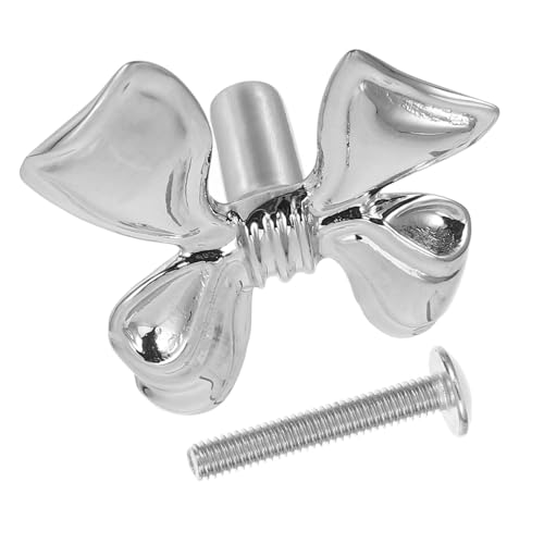 VALICLUD Silberner Schrankgriff im Vintage stil Bowknot form aus Robustem Kupfer Dekorativer Einzelknauf für Kommode Schublade Schrank und Kleiderschrank Einfache Montage Zeitloses Design VALICLUD Silberner Schrankgriff im Vintage stil Bowknot form aus Robustem Kupfer Dekorativer Einzelknauf für Kommode Schublade Schrank und Kleiderschrank Einfache Montage Zeitloses Design von VALICLUD