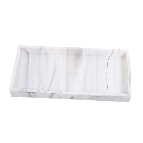 VALICLUD Silikon Badablage Tablett Weiß Marmoroptik Kleines Rechteckiges Badezimmer Organizer Multifunktional Robust rutschfest für Waschtisch Kosmetik Schmuck Aufbewahrung VALICLUD Silikon Badablage Tablett Weiß Marmoroptik Kleines Rechteckiges Badezimmer Organizer Multifunktional Robust rutschfest für Waschtisch Kosmetik Schmuck Aufbewahrung von VALICLUD