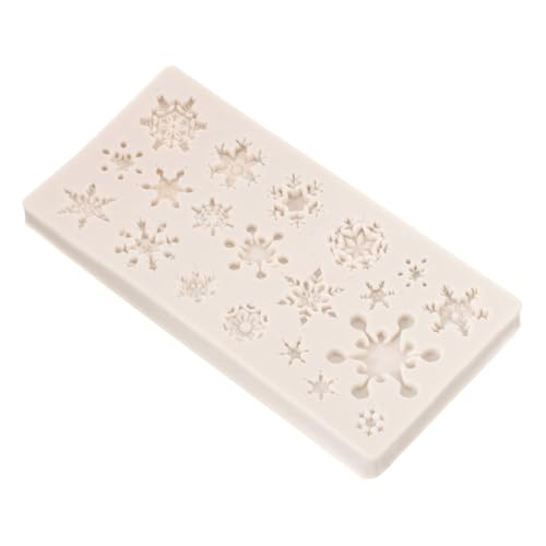 VALICLUD Silikonform Schneeflocken Fondantform Lebensmittelecht Bpa Frei Wiederverwendbar Hitzebeständig für DIY Kuchen Deko Schokolade Candy Pralinen Backen Essbare Tortenverzierung von VALICLUD