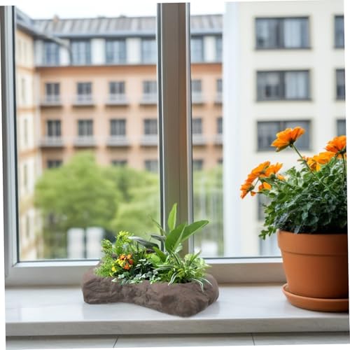 VALICLUD Simulierter Stein Keramischer Blumentopf Für Sukkulenten Und Bonsai Mit Geschlossenem Abfluss Dekorativer Pflanztopf Für Innenbereich Für Tischdekoration Und Heimische VALICLUD Simulierter Stein Keramischer Blumentopf Für Sukkulenten Und Bonsai Mit Geschlossenem Abfluss Dekorativer Pflanztopf Für Innenbereich Für Tischdekoration Und Heimische von VALICLUD