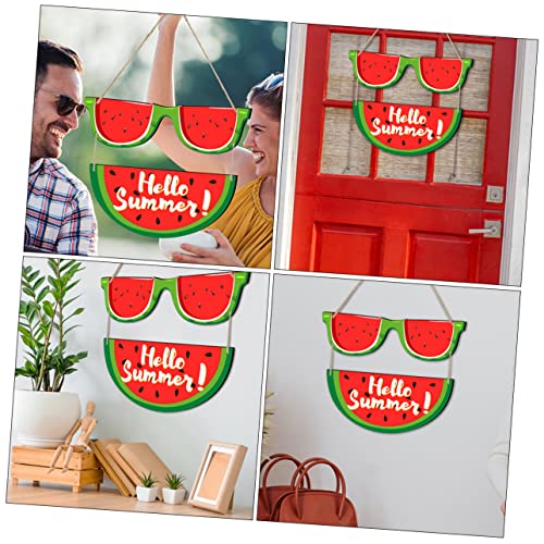 VALICLUD Sommerliche Türdekoration Hängendes Schild Wassermelone Design Wetterfest für Innen Außen Haus Küche Bar Party Dekoration Sommerliches VALICLUD Sommerliche Türdekoration Hängendes Schild Wassermelone Design Wetterfest für Innen Außen Haus Küche Bar Party Dekoration Sommerliches von VALICLUD