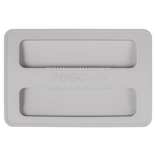 VALICLUD Staubdichte Abdeckung für Brotmaschine – Silikon-Toaster-Abdeckung für 2-Scheiben-Brotmaschinen, graues Küchenzubehör von VALICLUD