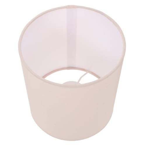 VALICLUD Stoff Lampenschirm Zylinderform Ersatz für Nachttisch Steh Wandleuchten Beige Stoffschirm für Schlafzimmer Wohnzimmer Esszimmer Weiches Licht Klassisches Design von VALICLUD