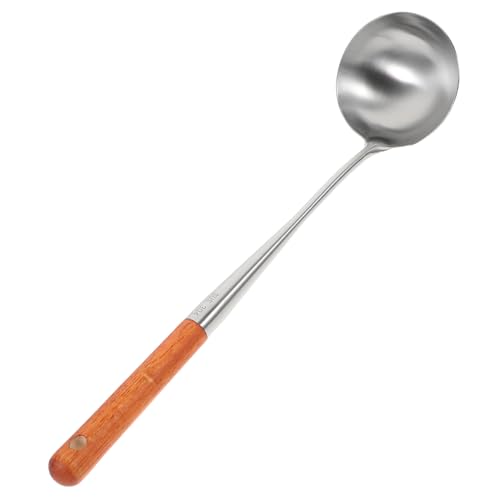 VALICLUD Suppenkelle mit Langem Buchenholzgriff Multifunktionaler Servierlöffel für Suppe und Brei Glatte Oberfläche Robustes Küchenutensil Vielseitiger Küchenhelfer VALICLUD Suppenkelle mit Langem Buchenholzgriff Multifunktionaler Servierlöffel für Suppe und Brei Glatte Oberfläche Robustes Küchenutensil Vielseitiger Küchenhelfer von VALICLUD