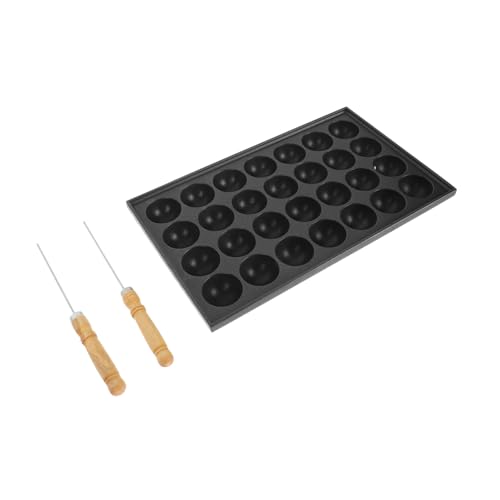 VALICLUD Takoyaki Backblech Teiliges aus Gusseisen Antihaftbeschichtetes Takoyaki Kochwerkzeug mit Löchern Schnelles Aufheizen Leicht zu Reinigen Langlebig für Kleine Octopus VALICLUD Takoyaki Backblech Teiliges aus Gusseisen Antihaftbeschichtetes Takoyaki Kochwerkzeug mit Löchern Schnelles Aufheizen Leicht zu Reinigen Langlebig für Kleine Octopus von VALICLUD