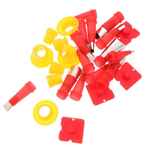 VALICLUD Teiliges Abdichtungsdüsen Abnehmbarem Sockel Wiederverwendbare Gummi Kunststoffdüsen für Präzises Glasabdichten Langlebiges Silikonwerkzeug für Bad Küche und Fenster von VALICLUD