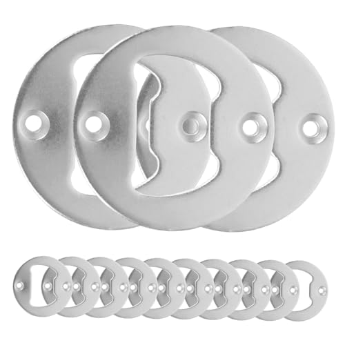 VALICLUD Teiliges Flaschenöffner Einsätze mit Schrauben und Schraubendreher Kompakte Multifunktionale Flaschenöffner Hardware für DIY Bieröffner Tragbar und Installieren Silberfarben von VALICLUD