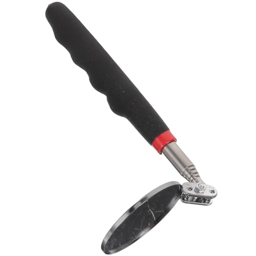 VALICLUD Teleskopischer Inspektionsspiegel aus Edelstahl mit Rundem Glas Verstellbarem Kugelgelenk Rutschfestem Griff für Mechaniker Ausziehbar und Langlebig zur Fahrzeug von VALICLUD