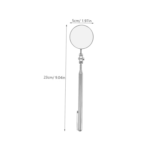 VALICLUD Teleskopischer Runder Inspektionsspiegel mit Klarem Winkelverstellbarem Spiegel für Fahrzeug Motorinspektion Vielseitig Einsetzbar bei Auto Pipelinewartung VALICLUD Teleskopischer Runder Inspektionsspiegel mit Klarem Winkelverstellbarem Spiegel für Fahrzeug Motorinspektion Vielseitig Einsetzbar bei Auto Pipelinewartung von VALICLUD