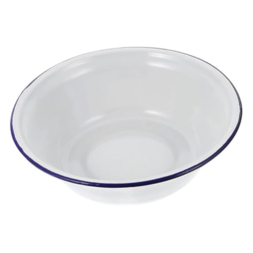 VALICLUD Tiefe Runde Emaille form Vintage Emailliertes Backblech Robustes Vielseitiges Auflaufform für Backofen Antihaftbeschichtete Klassische Küchenhelfer für Kuchen und Gebäck von VALICLUD