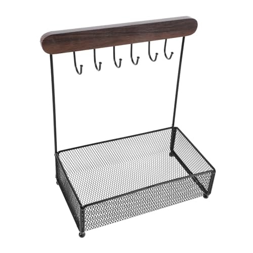 VALICLUD Tisch-Organizer Für Accessoires Schmuck-Organizer-ständer Mit Haken Eingangsregal Als Aufbewahrungsregal Für Kleine Gegenstände von VALICLUD