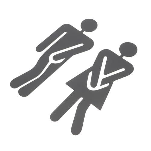 VALICLUD Toilettenschilder aus Edelstahl Wc Türschilder in Schwarz Robuste Toiletten identifikationsplatten für Damen und Herren Klarer Waschraum Hinweis Langlebiges Badezimmer Zubehör VALICLUD Toilettenschilder aus Edelstahl Wc Türschilder in Schwarz Robuste Toiletten identifikationsplatten für Damen und Herren Klarer Waschraum Hinweis Langlebiges Badezimmer Zubehör von VALICLUD