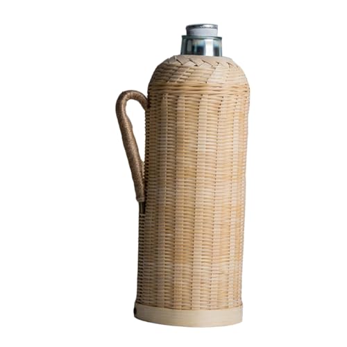 VALICLUD Traditioneller Retro Wasserkocher aus Natürlichem Holz Isolierte Thermoskanne für Heißes Wasser Gesund und Leicht zu Reinigen für Haushalt und Outdoor Einsatz von VALICLUD