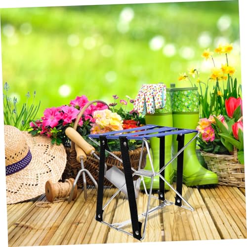 VALICLUD Tragbarer Klapphocker Faltbarer Campingstuhl Leichter Kleiner Sitzhocker Kompakt Stabil für Angeln Wandern Picknick Outdoor Reise von VALICLUD