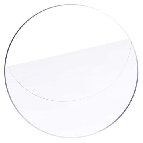 VALICLUD Transparente Acrylplatte Rund Klare Acrylscheibe Glatte Oberfläche für DIY Projekte Bilderrahmen Ersatz und Bastelarbeiten von VALICLUD