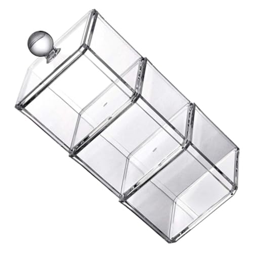 VALICLUD Transparente Aufbewahrungsbox mit Deckel Vielseitiger Organizer für Wattestäbchen Wattepads Schmuck und Kleinteile Luftdicht Verschließbar für Schminktisch und Badezimmer VALICLUD Transparente Aufbewahrungsbox mit Deckel Vielseitiger Organizer für Wattestäbchen Wattepads Schmuck und Kleinteile Luftdicht Verschließbar für Schminktisch und Badezimmer von VALICLUD