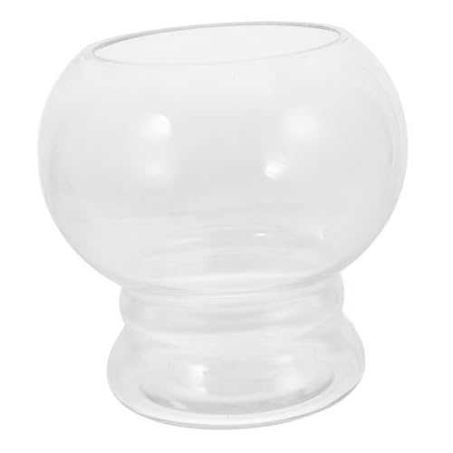 VALICLUD Transparente Runde Goldfischschale aus Glas Kleines Aquarium für Desktop und Zuhause Stabiles Langlebiges Design Geeignet für Anfänger und Erfahrene Fischhalter Dekoratives von VALICLUD