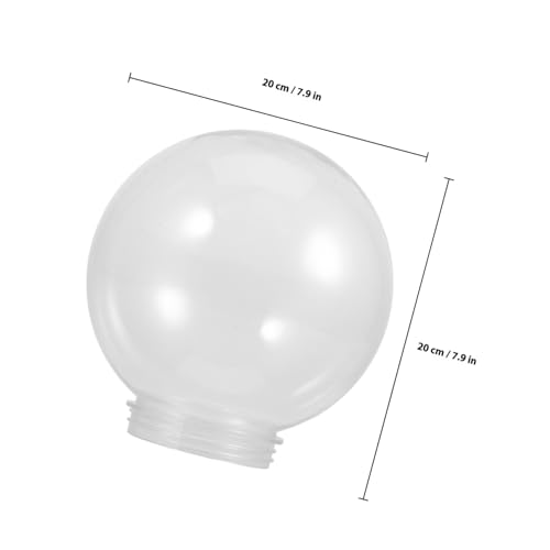 VALICLUD Transparenter Acryl Kugel lampenschirm Widerstandsfähiger Lampenabdeckung Glatte Oberfläche Vielseitig für Innen Außenbeleuchtung Dekorativer Lampenschutz von VALICLUD