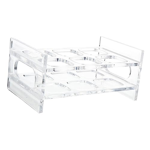 VALICLUD Transparenter Kunststoff Schnapsglashalter Organizer Tablett für Whiskygläser Bar Party Dekorationsständer Leicht zu Reinigen Langlebig Praktisch von VALICLUD
