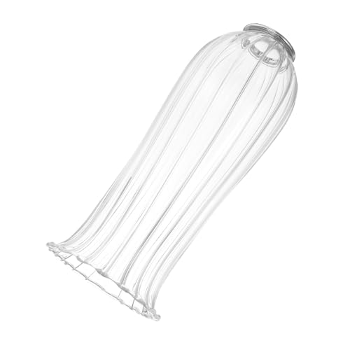 VALICLUD Glaslampenschirm Aus Transparentem Glas Für Beleuchtungskörper Kronleuchter Tischlampe Wandlampe Mit Offener Struktur Für Müheloses Wechseln Und Reinigung Für Heimdekoration von VALICLUD