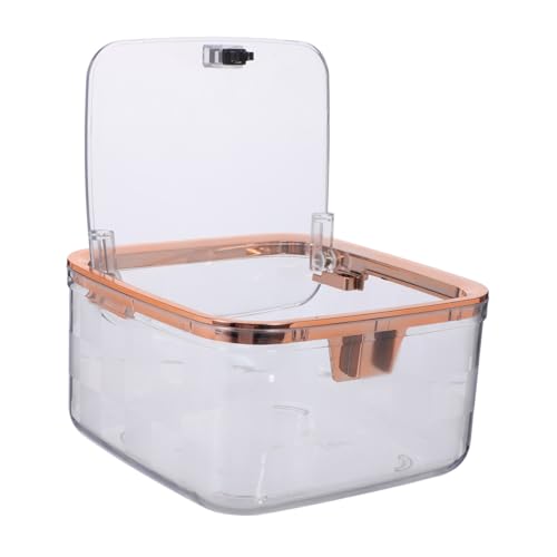 VALICLUD Transparenter Mini Abfalleimer mit Pressdeckel Kleiner Tischmülleimer mit Elegantem Gittermuster Kompakt für Büro Schreibtisch Wohnzimmer Vielseitig als Müll und Aufbewahrungsbox VALICLUD Transparenter Mini Abfalleimer mit Pressdeckel Kleiner Tischmülleimer mit Elegantem Gittermuster Kompakt für Büro Schreibtisch Wohnzimmer Vielseitig als Müll und Aufbewahrungsbox von VALICLUD
