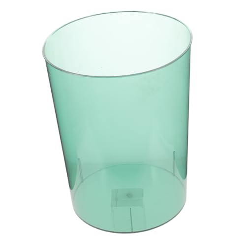 VALICLUD Transparenter Mülleimer Mittelgroß Grün Multifunktionaler Papierkorb und Blumeneimer für Büro Balkon Wohnzimmer Moderne Einfache Struktur und Stilvolles Design von VALICLUD