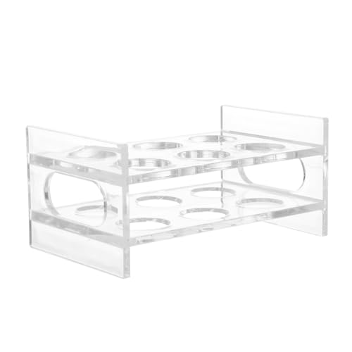 VALICLUD Transparenter Runder Shotglashalter mit Fächern Langlebiger Waschbarer Schnapsglasständer für Bar Küche Pool Praktische Aufbewahrung und Präsentation von Whisky und Likörgläsern VALICLUD Transparenter Runder Shotglashalter mit Fächern Langlebiger Waschbarer Schnapsglasständer für Bar Küche Pool Praktische Aufbewahrung und Präsentation von Whisky und Likörgläsern von VALICLUD