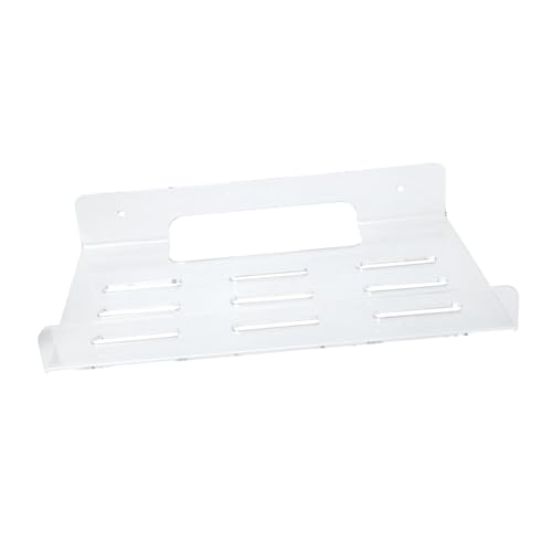 VALICLUD Transparenter Wandhalter Router Organizer Wandregal zur Platzsparenden Aufbewahrung von WLAN Router Lautsprechern und Projektoren Einfache Montage für Büro und Zuhause von VALICLUD