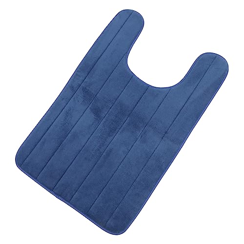 VALICLUD U Förmige Toilettenmatte aus Mikrofaser rutschfeste Wasserabsorbierende Bodenteppich für Badezimmer für Toiletten und Badezimmergestaltung von VALICLUD