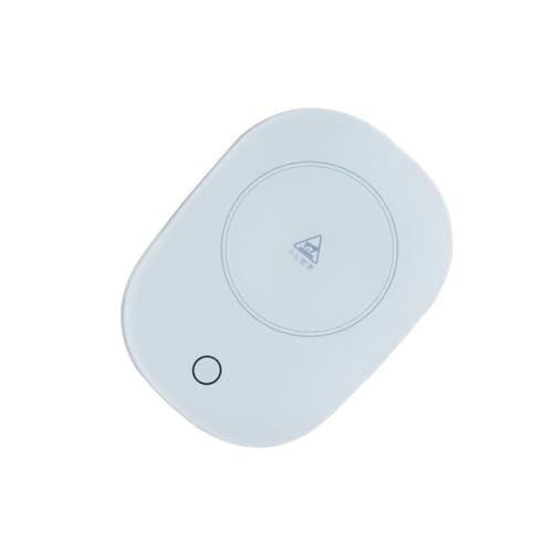VALICLUD USB Elektrischer Heizuntersetzer mit Konstanter Temperatur Automatischer Drucksensor Wärmepad für Tassen Kompakter Milchwärmer Wasserdichtes Glas Panel Einhandbedienung Tragbar von VALICLUD