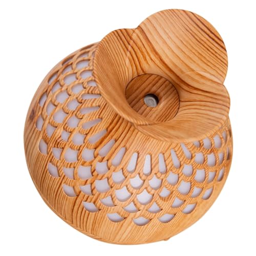 VALICLUD USB Luftbefeuchter Aromatherapie Diffusor Leiser Nebel Desktop Befeuchter für Schlafzimmer Kleine Räume Stilvolle Holzoptik von VALICLUD