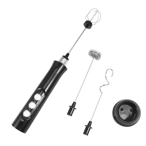 VALICLUD USB Wiederaufladbarer Elektrischer Eiermixer mit Wechselköpfen Multifunktionaler Handrührer und Sahneaufschäumer aus Abs und Edelstahl Praktisch und Schnell für Küche und Backen von VALICLUD