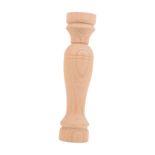 VALICLUD Unlackierte Holzsäule Klassische Römische Holzsäule für Möbel und Dekoration Robuste Möbelstütze aus Massivem Holz Design für Wohnräume und Schränke von VALICLUD