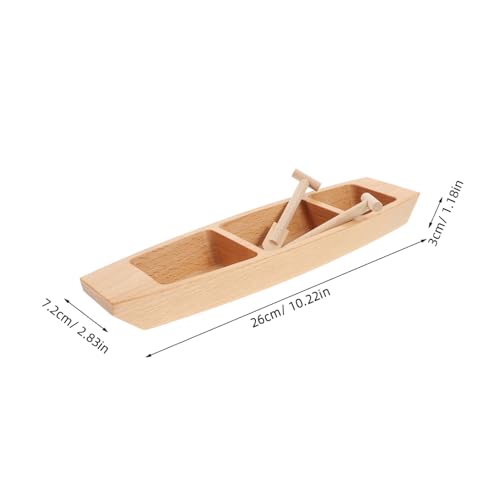 VALICLUD Unvollendetes Holzkanu Modell Set Kleines Realistisches Miniatur Boot Naturbelassenes Holz Glatte Oberfläche Pädagogisches Fischerboot Dekoratives Segelboot für Schreibtisch und VALICLUD Unvollendetes Holzkanu Modell Set Kleines Realistisches Miniatur Boot Naturbelassenes Holz Glatte Oberfläche Pädagogisches Fischerboot Dekoratives Segelboot für Schreibtisch und von VALICLUD