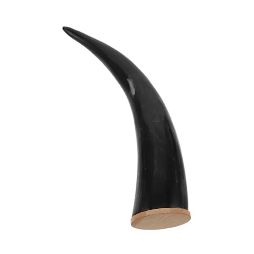 VALICLUD Viking Trinkhorn Becher Großes Fassungsvermögen Mittelalterliches Design Oxhorn Tasse Für Met Bier Retro Dekoration Theater Requisiten von VALICLUD