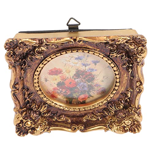 VALICLUD Vintage Bilderrahmen aus Resin Dekorativer Retro Fotorahmen für Wand und Tisch Filigraner Porträthalter im Europäischen Stil Langlebig und Praktisch für Fotos von Hochzeit und VALICLUD Vintage Bilderrahmen aus Resin Dekorativer Retro Fotorahmen für Wand und Tisch Filigraner Porträthalter im Europäischen Stil Langlebig und Praktisch für Fotos von Hochzeit und von VALICLUD