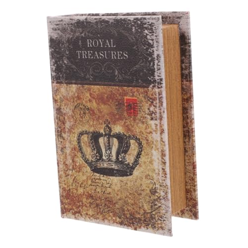 VALICLUD Vintage Book Shaped Storage Box mit Romantischem Design Dekorative Aufbewahrungsbox für Schmuck und Kleine Gegenstände Klassische Fake Buch Box für Regal Schreibtisch Wohn und VALICLUD Vintage Book Shaped Storage Box mit Romantischem Design Dekorative Aufbewahrungsbox für Schmuck und Kleine Gegenstände Klassische Fake Buch Box für Regal Schreibtisch Wohn und von VALICLUD