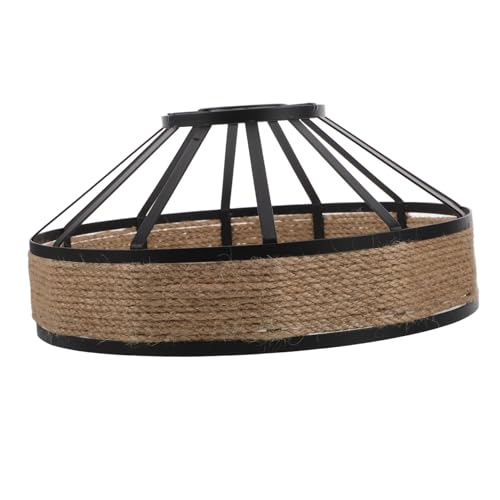 VALICLUD Vintage Deckenleuchte aus mit Jute Seil Lampenschirm Rustikale Pendelleuchte für Esszimmer und Cafés Fassung Durchmesser Höhe für Warme VALICLUD Vintage Deckenleuchte aus mit Jute Seil Lampenschirm Rustikale Pendelleuchte für Esszimmer und Cafés Fassung Durchmesser Höhe für Warme von VALICLUD