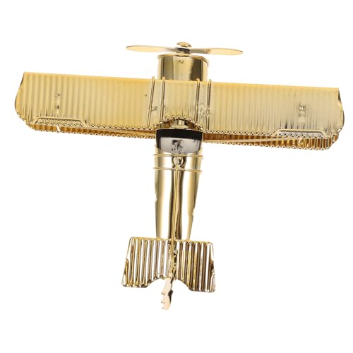 VALICLUD Vintage Flugzeug Modell aus Metall Detailgetreuer mit Nostalgischem Retro Design Dekoratives Flugzeug für Schreibtisch Regal und Wohnraumgestaltung VALICLUD Vintage Flugzeug Modell aus Metall Detailgetreuer mit Nostalgischem Retro Design Dekoratives Flugzeug für Schreibtisch Regal und Wohnraumgestaltung von VALICLUD