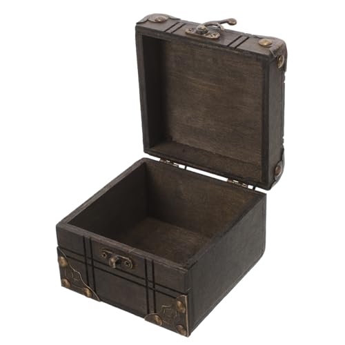 VALICLUD Vintage Holz Schmuckbox Kompakte Robuste Aufbewahrungsbox für Ringe Ohrringe Halsketten Armbänder Platzsparend Handlich für Tisch und Schminktisch Klassisches Retro Design VALICLUD Vintage Holz Schmuckbox Kompakte Robuste Aufbewahrungsbox für Ringe Ohrringe Halsketten Armbänder Platzsparend Handlich für Tisch und Schminktisch Klassisches Retro Design von VALICLUD