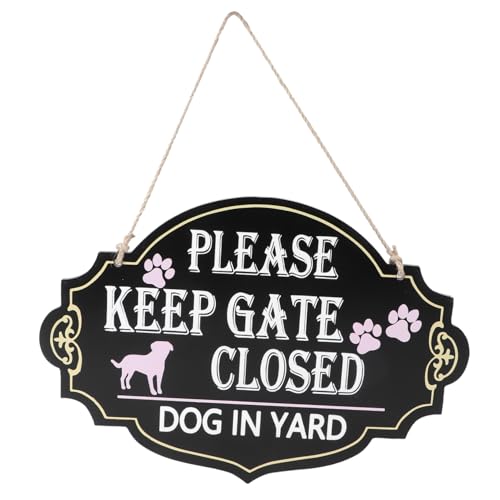 VALICLUD Vintage Holz Türschild für Haustierbesitzer Wandhängendes Schild mit Retro Design für Garten und Zuhause Deko für Hundeliebhaber VALICLUD Vintage Holz Türschild für Haustierbesitzer Wandhängendes Schild mit Retro Design für Garten und Zuhause Deko für Hundeliebhaber von VALICLUD