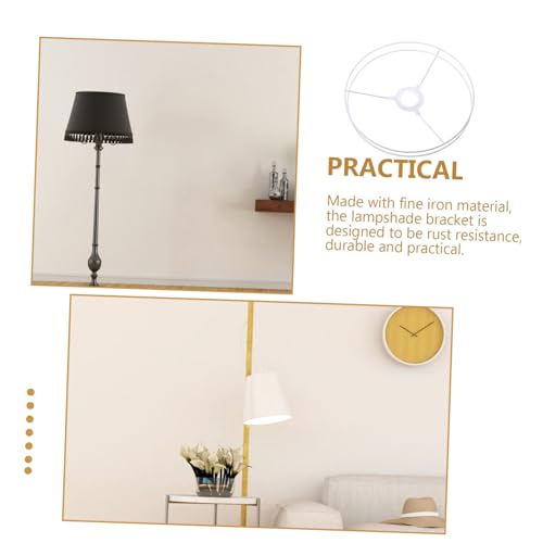 VALICLUD Vintage Lampenschirmring Metallrahmen DIY Lampenschirmgestell Robust Vielseitig für Steh Kronleuchter Geeignet Kreative Lampenschirme Gestalten von VALICLUD