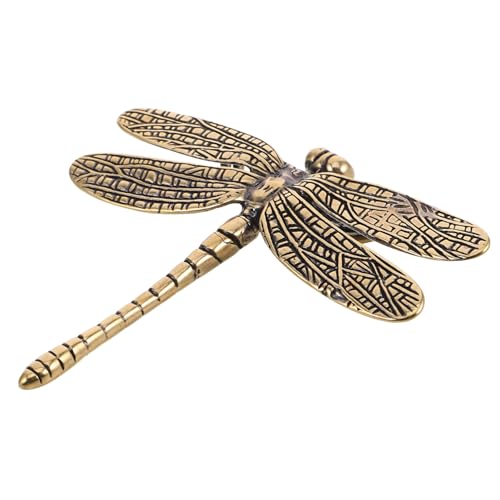 VALICLUD Vintage Messing Libellen Möbelgriffe Schubladenknöpfe Antik Stil für Schränke Küchenschränke und Kommoden Dekorative Vielseitige Möbelbeschläge mit Einfachem Einbau von VALICLUD
