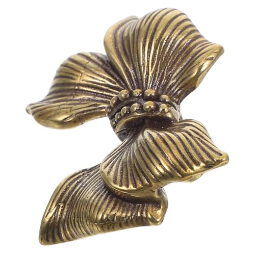 VALICLUD Vintage Messing Möbelknopf in Schleifenform Dekorativer Küchenschrankgriff Verschleißfest Geeignet für Kommoden und Kleiderschranktürgriffe Handgefertigtes Design von VALICLUD