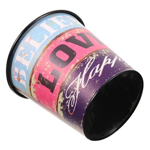 VALICLUD Vintage Schreibtisch Mülleimer ohne Deckel Kompakter Retro Papierkorb mit Großem Öffnung Multifunktional als Stifthalter für Wohnzimmer Büro und Küchentisch Platzsparend und VALICLUD Vintage Schreibtisch Mülleimer ohne Deckel Kompakter Retro Papierkorb mit Großem Öffnung Multifunktional als Stifthalter für Wohnzimmer Büro und Küchentisch Platzsparend und von VALICLUD