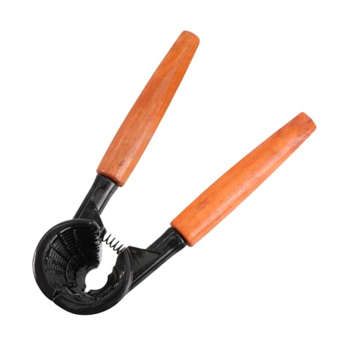 VALICLUD Walnussöffner mit Holzgriff aus Aluminiumlegierung Kraftsparender Walnussöffner mit Rutschfestem Design Elastische Feder Robust und Rostfrei Geeignet für Walnüsse Zufällige Farbe VALICLUD Walnussöffner mit Holzgriff aus Aluminiumlegierung Kraftsparender Walnussöffner mit Rutschfestem Design Elastische Feder Robust und Rostfrei Geeignet für Walnüsse Zufällige Farbe von VALICLUD