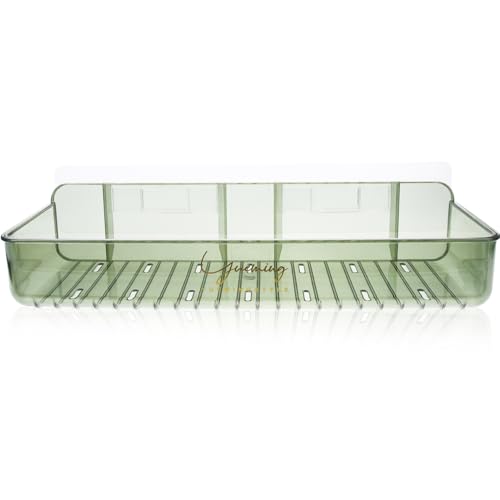 VALICLUD Wandmontierter Badezimmerregal aus Pet Klebefreier Organizer für Toilettenartikel Leicht und für Bad Hotel und VALICLUD Wandmontierter Badezimmerregal aus Pet Klebefreier Organizer für Toilettenartikel Leicht und für Bad Hotel und von VALICLUD