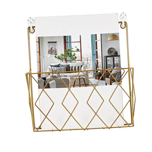 VALICLUD Wand Zeitschriftenständer aus Metall Platzsparend Draht Buchhalter Modernes Design für Wohnzimmer und Büro Stabiler Rahmen VALICLUD Wand Zeitschriftenständer aus Metall Platzsparend Draht Buchhalter Modernes Design für Wohnzimmer und Büro Stabiler Rahmen von VALICLUD