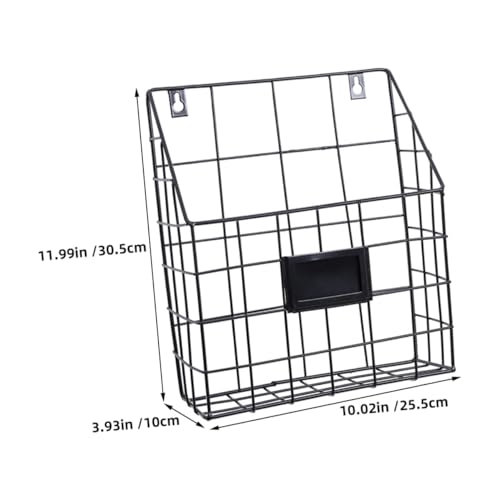 VALICLUD Wandmontierter Magazinhalter aus Robustem Eisen Platzsparendes Wandregal zur Aufbewahrung von Zeitschriften und Akten Multifunktionaler Wandhalter für Büro und Wohnzimmer von VALICLUD