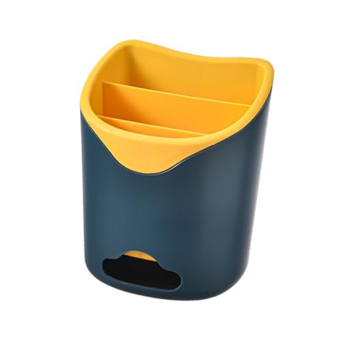 VALICLUD Wandmontierter Stäbchenhalter aus Kunststoff Aufbewahrungsbox für Küchenutensilien Kompakt und Platzsparend Dunkelblau Multifunktional für Essstäbchen Löffel Gabel Organizer VALICLUD Wandmontierter Stäbchenhalter aus Kunststoff Aufbewahrungsbox für Küchenutensilien Kompakt und Platzsparend Dunkelblau Multifunktional für Essstäbchen Löffel Gabel Organizer von VALICLUD